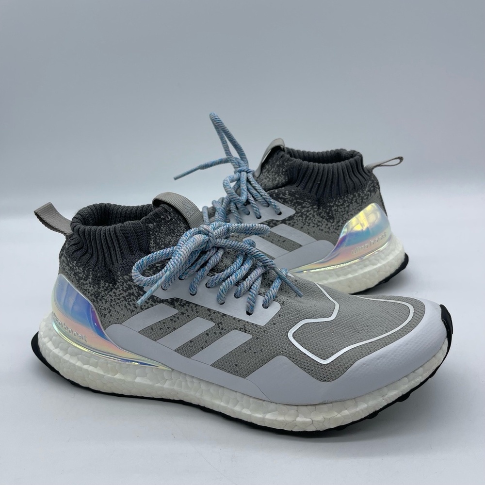 Adidas Ultraboost Mid EE3237 Mens Size 9.5 Running Shoes Granite Silver Metallic